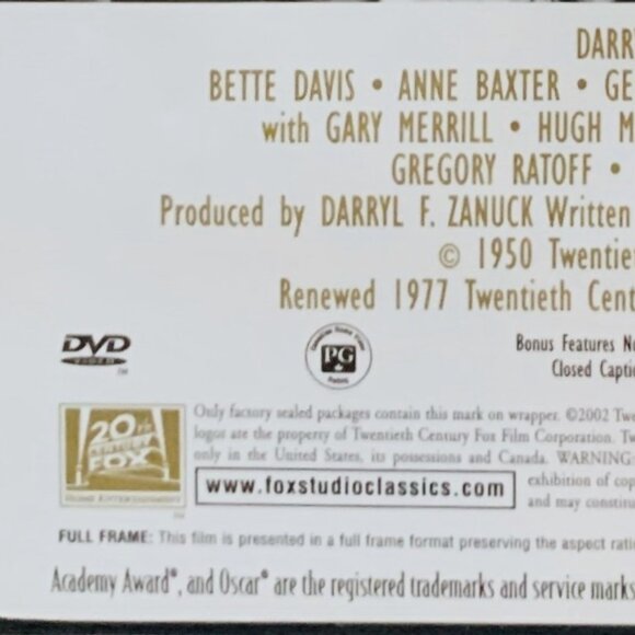 Bette Davis DVDs What Ever Happened to Baby Jane? All About Eve B&W - Picture 3 of 8